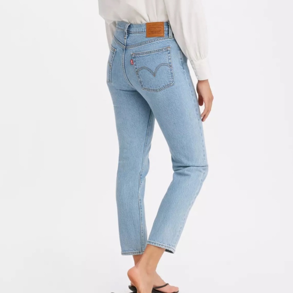 Levi's wedgie Light Blue vintage inspired non stretch cotton Jeans Womens 26